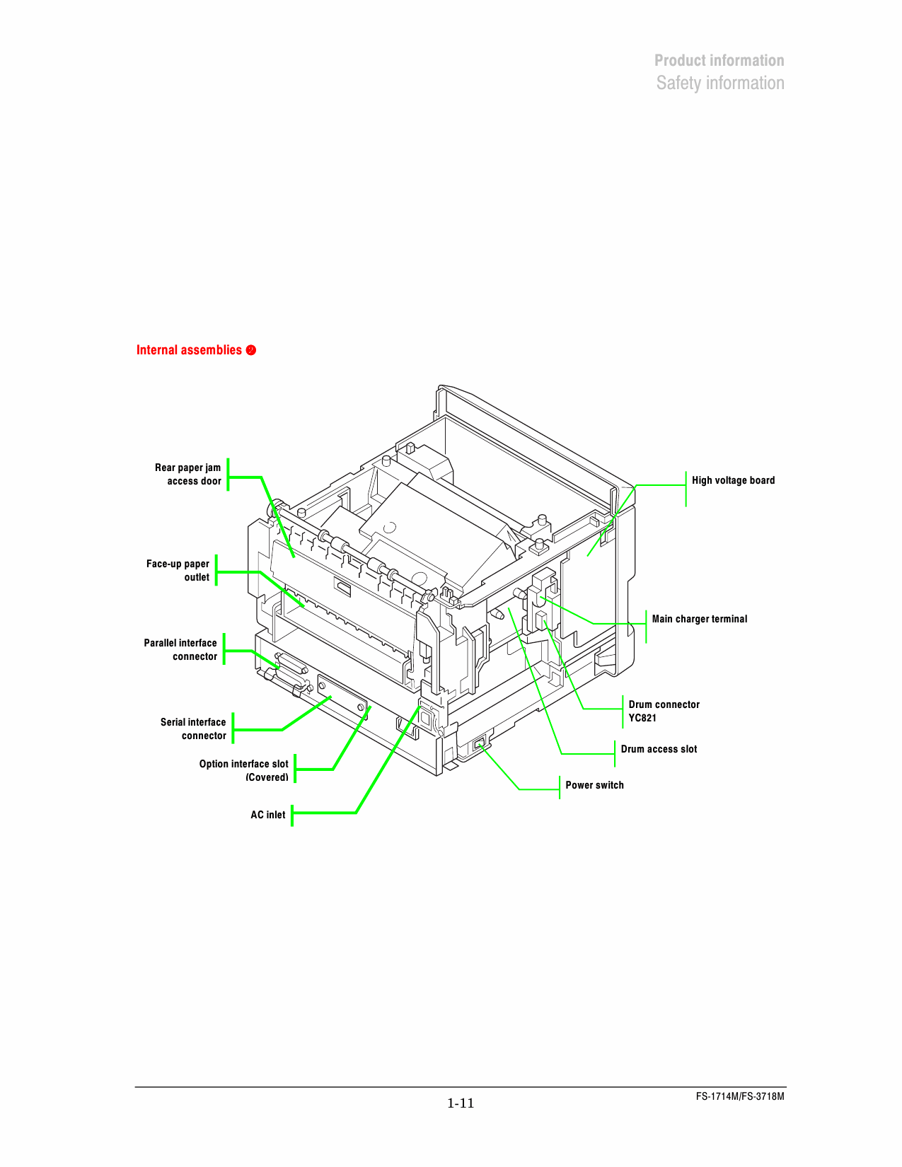 KYOCERA LaserPrinter FS-1714M 3718M Parts and Service Manual-2